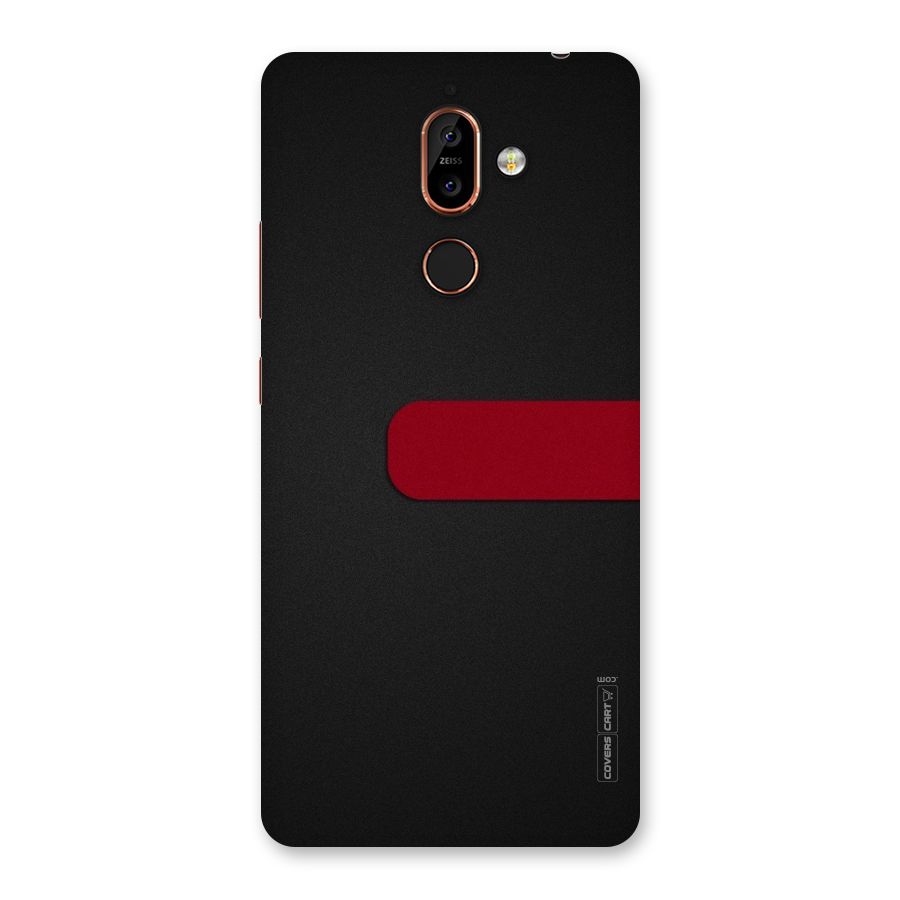 Single Red Stripe Back Case for Nokia 7 Plus