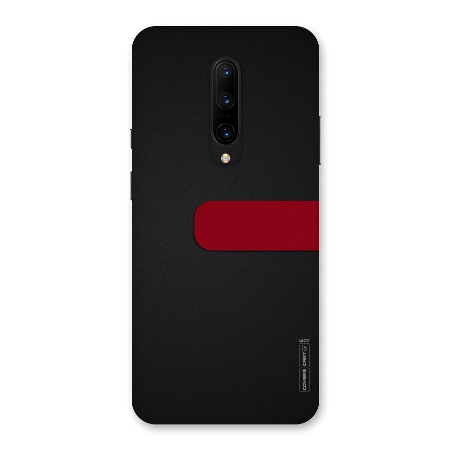 Single Red Stripe Back Case for OnePlus 7 Pro
