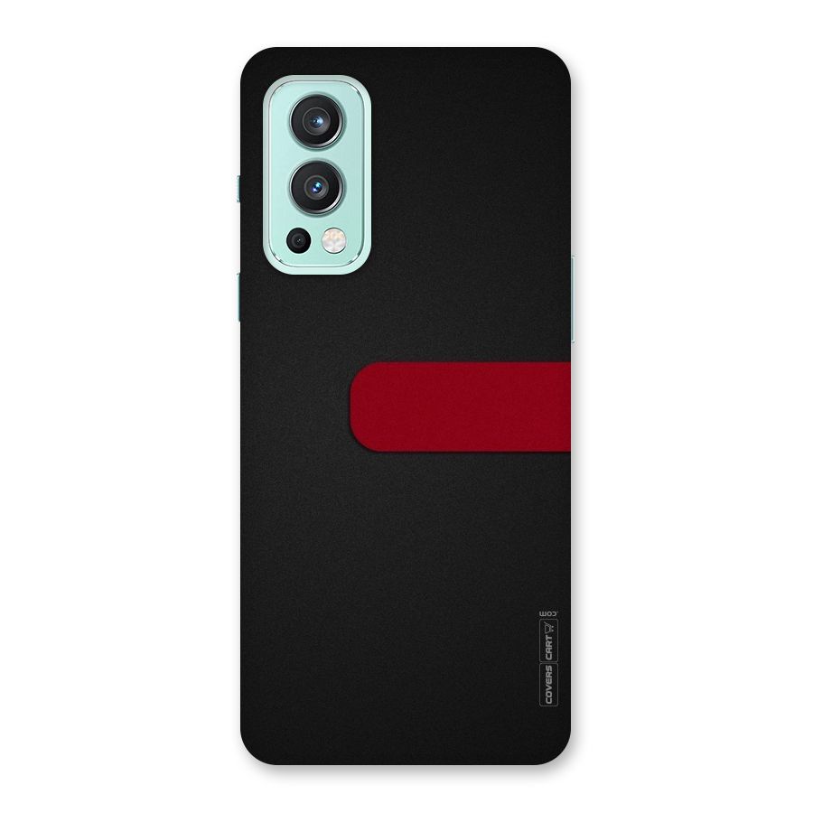 Single Red Stripe Back Case for OnePlus Nord 2 5G