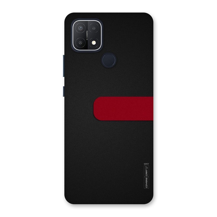 Single Red Stripe Back Case for Oppo A15s