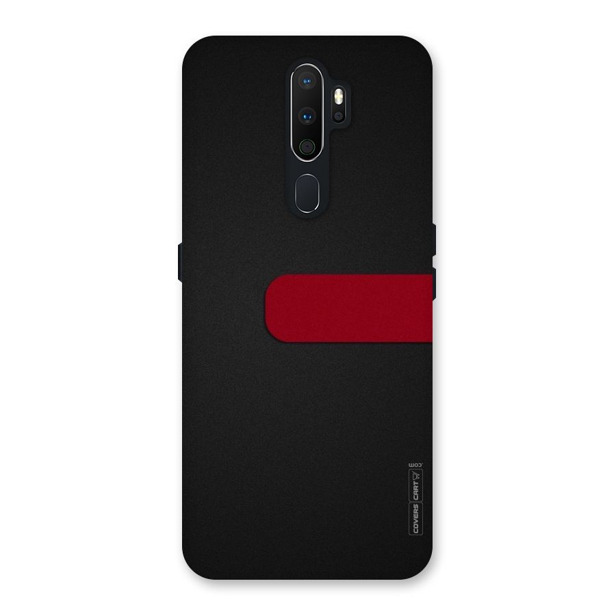 Single Red Stripe Back Case for Oppo A5 (2020)