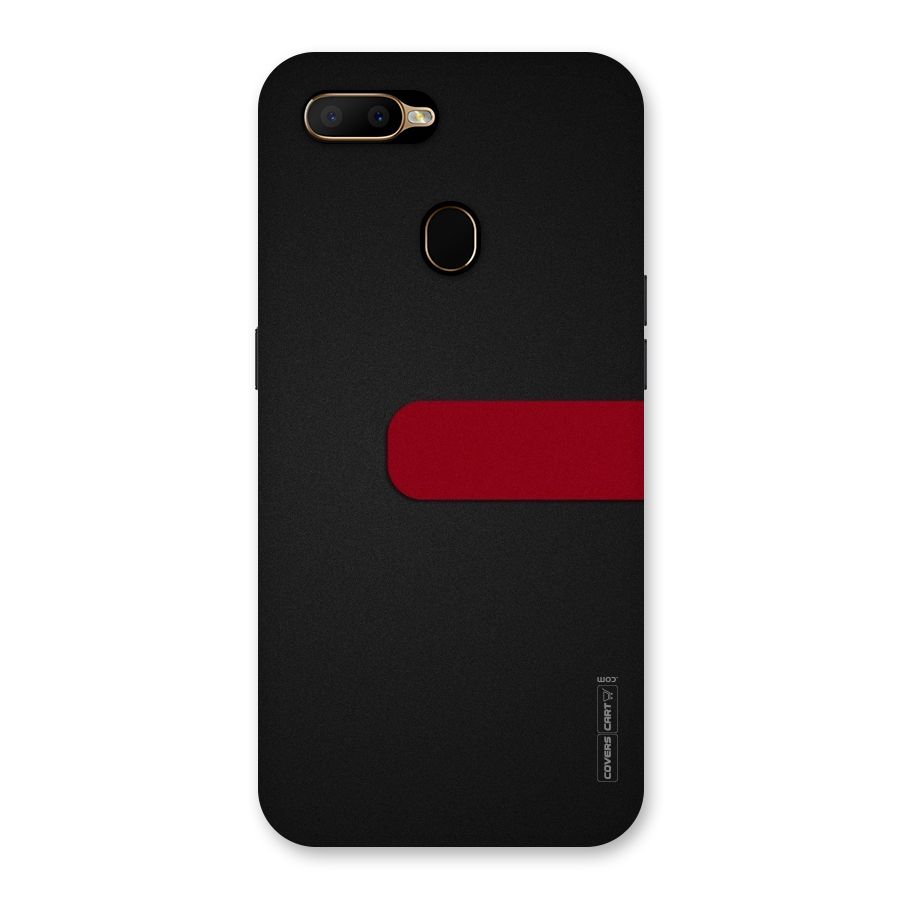 Single Red Stripe Back Case for Oppo A5s