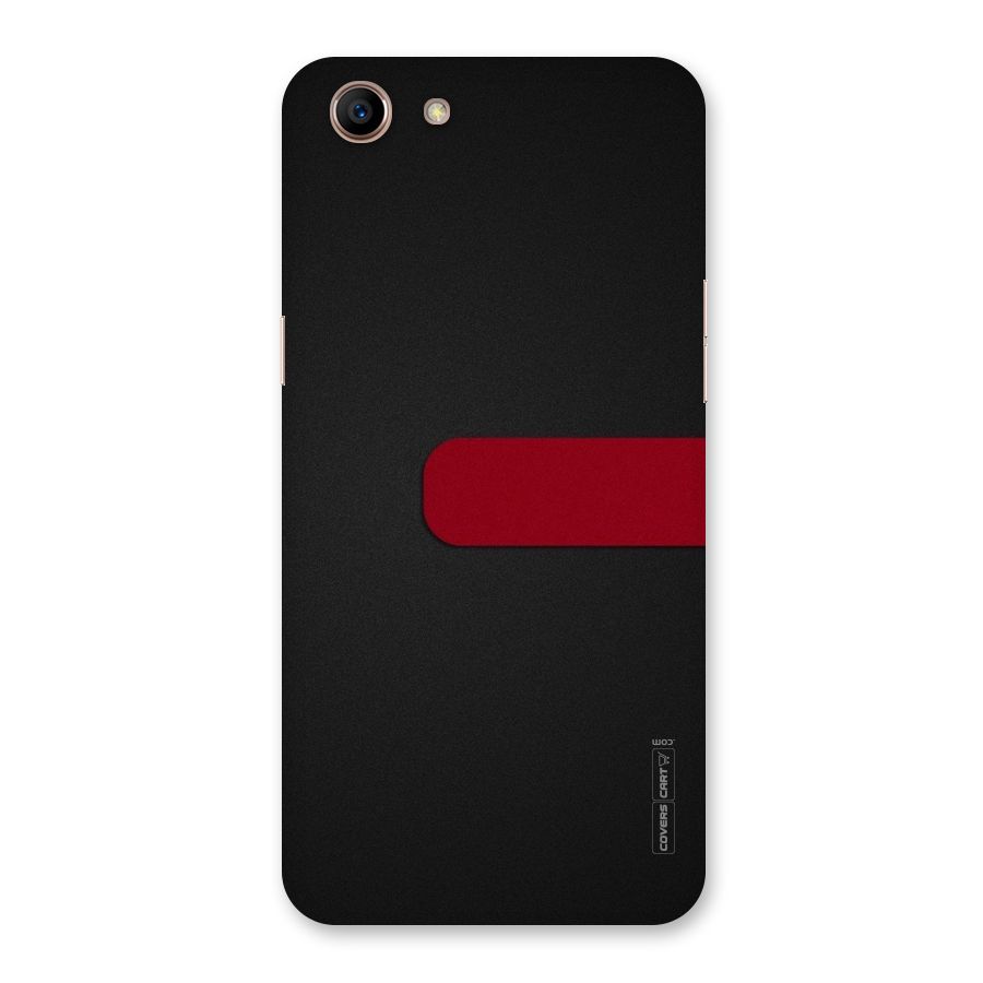 Single Red Stripe Back Case for Oppo A83 (2018)