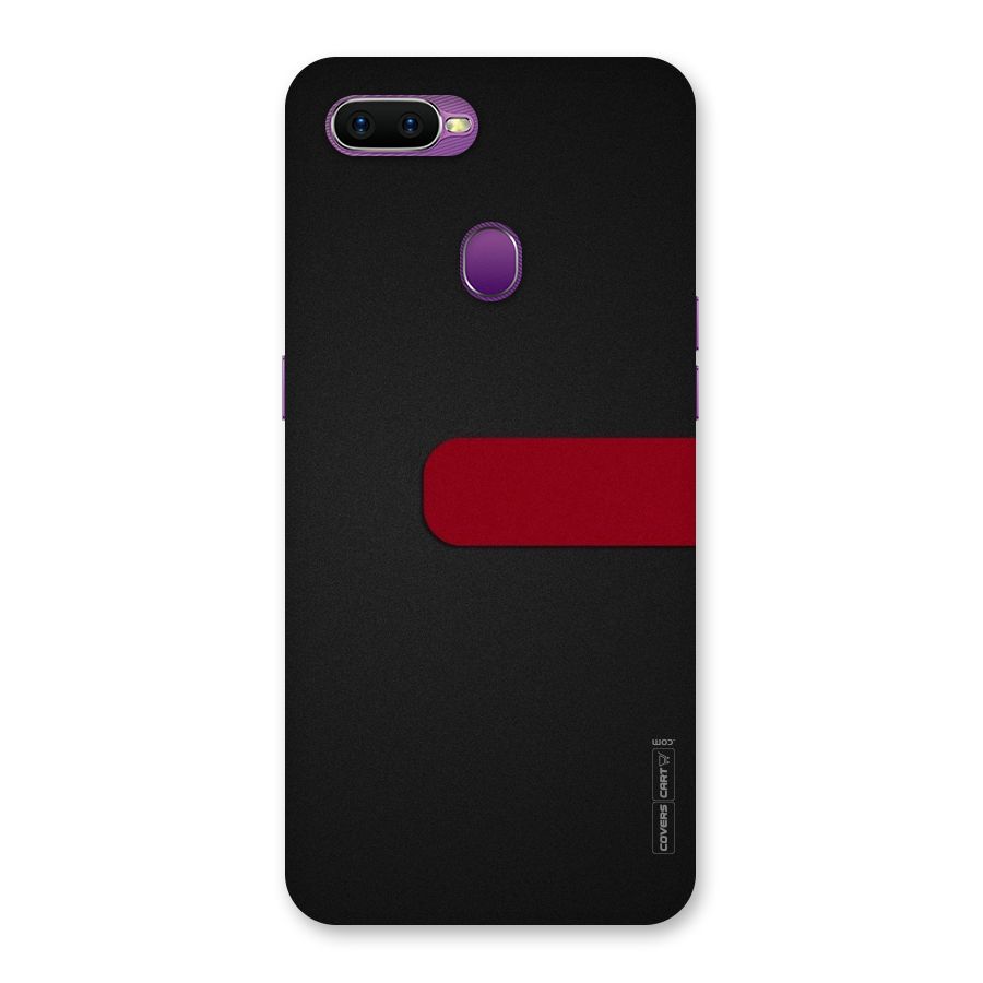 Single Red Stripe Back Case for Oppo F9