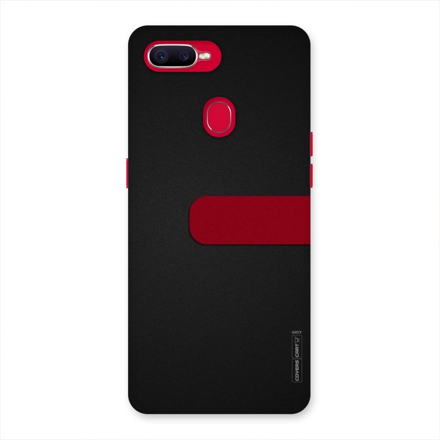 Single Red Stripe Back Case for Oppo F9 Pro