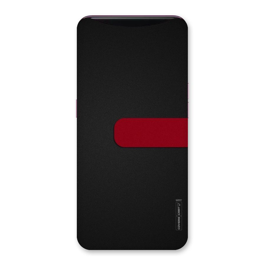 Single Red Stripe Back Case for Oppo Find X