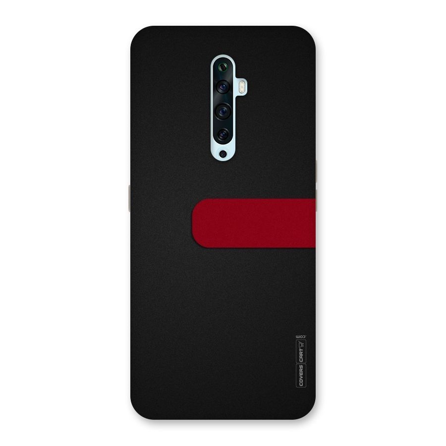 Single Red Stripe Back Case for Oppo Reno2 Z