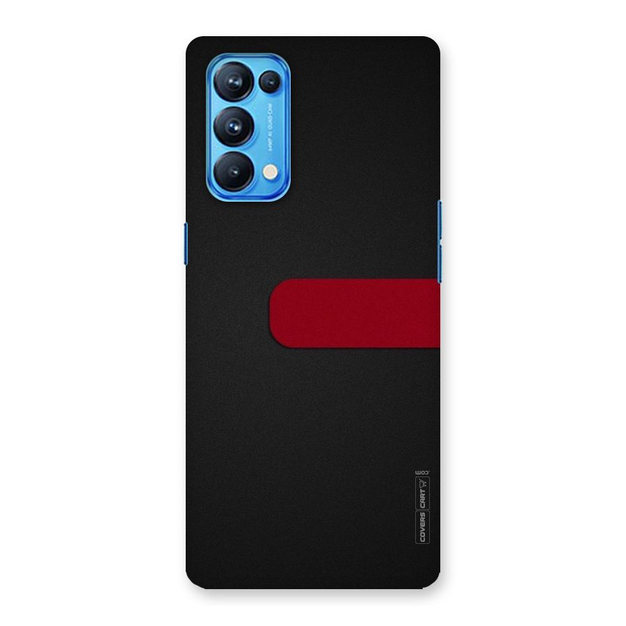 Single Red Stripe Back Case for Oppo Reno5 Pro 5G