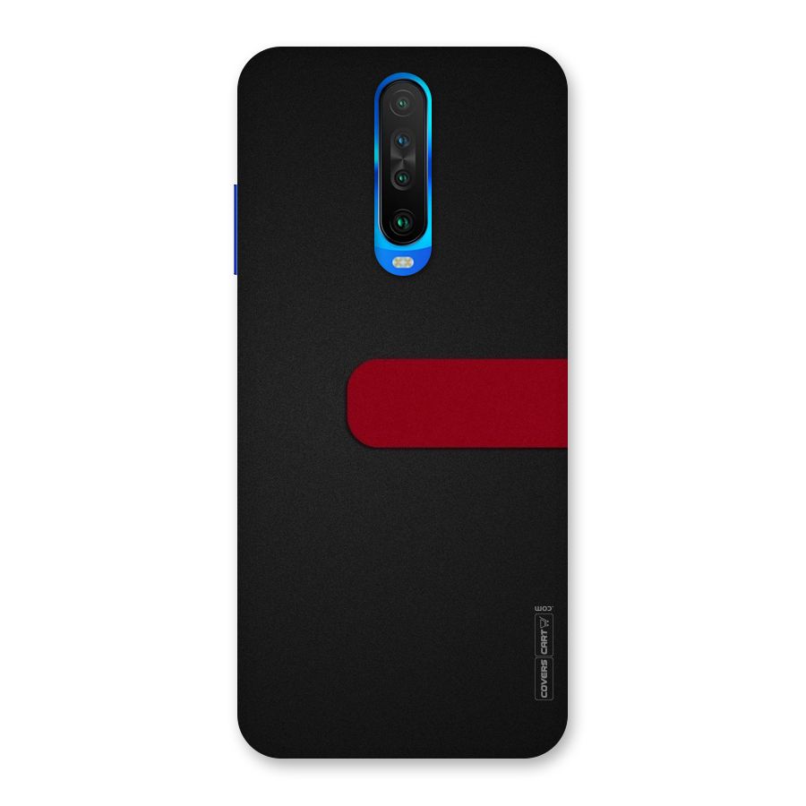 Single Red Stripe Back Case for Poco X2
