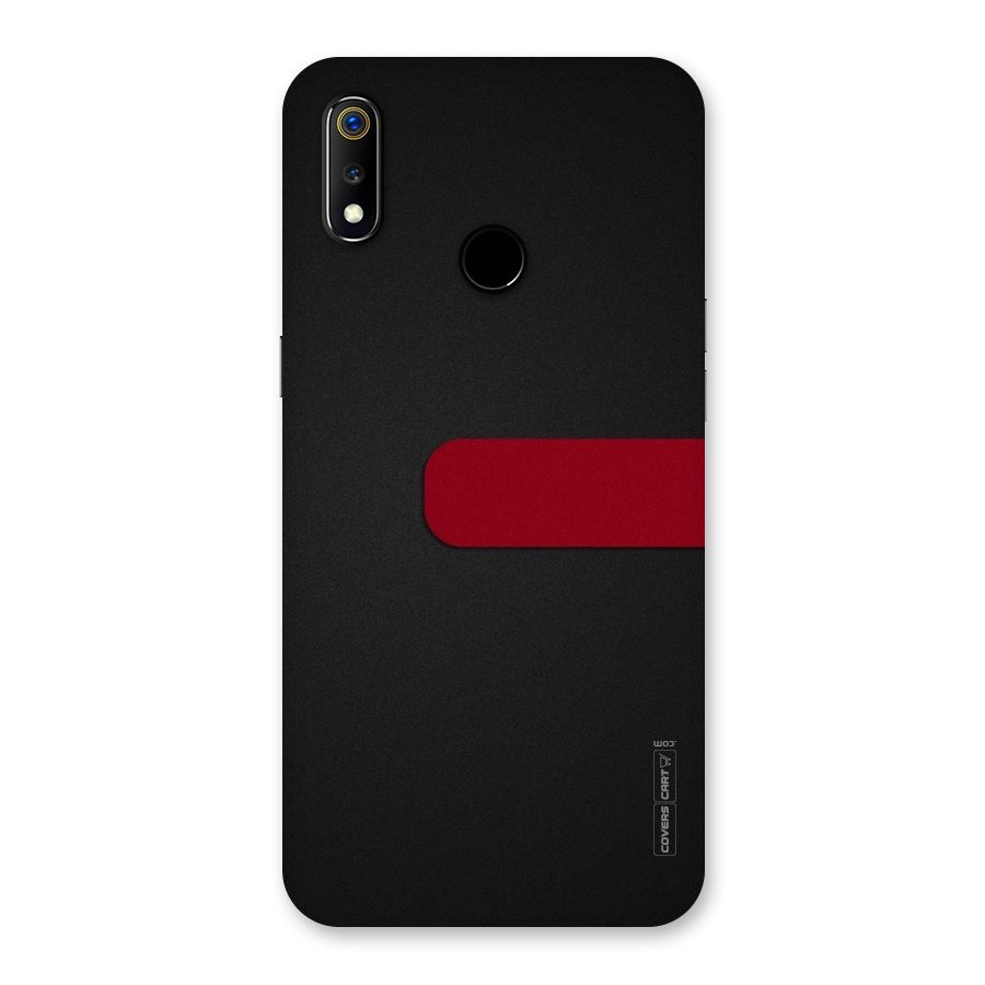 Single Red Stripe Back Case for Realme 3