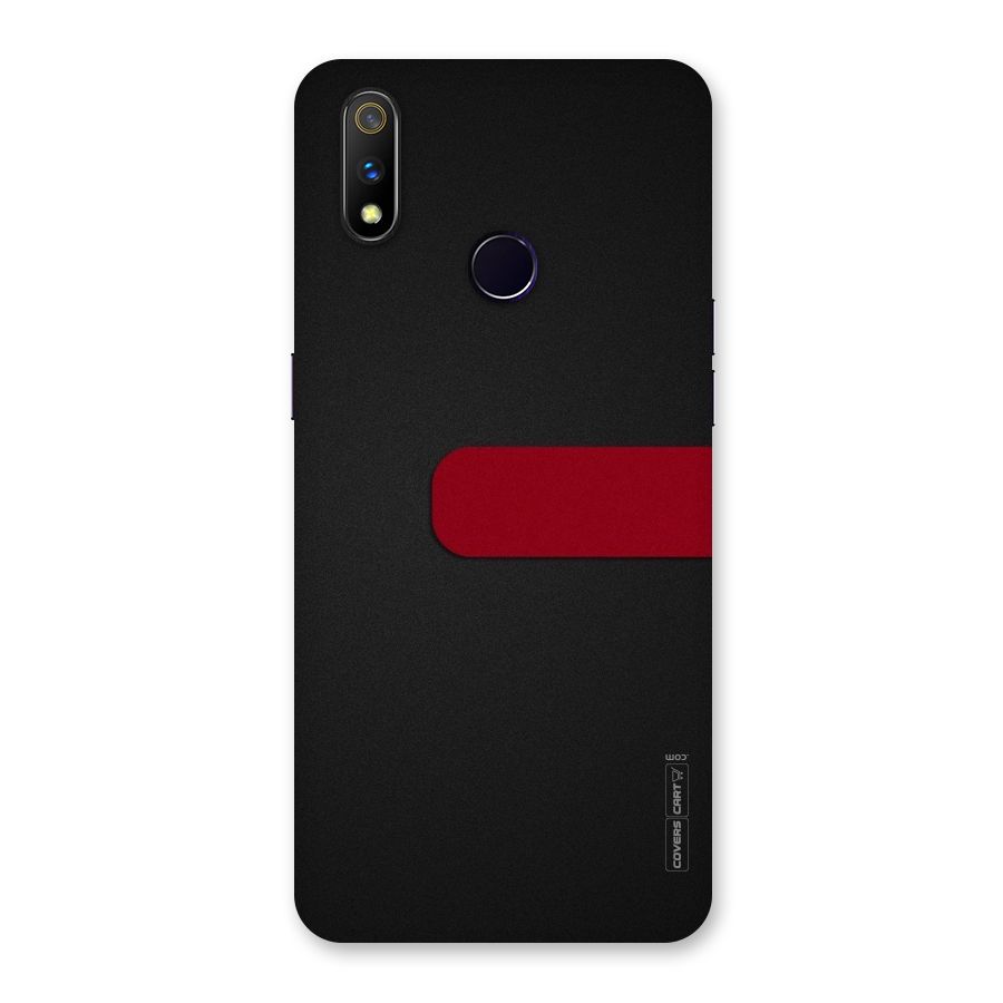 Single Red Stripe Back Case for Realme 3 Pro