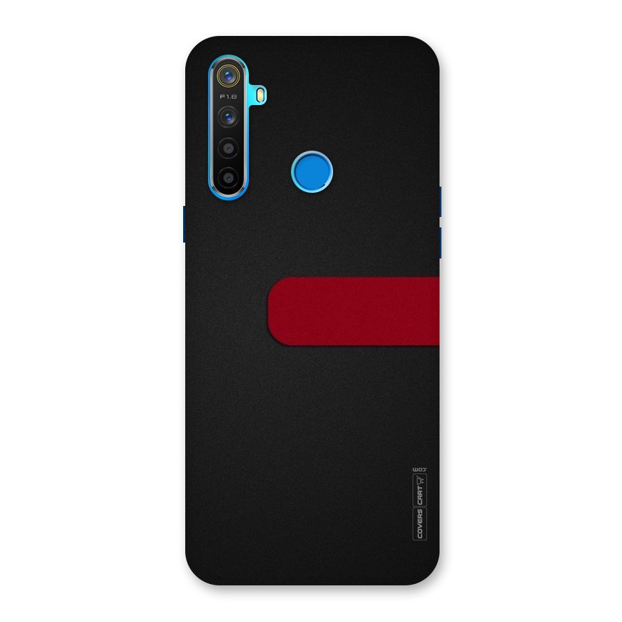 Single Red Stripe Back Case for Realme 5