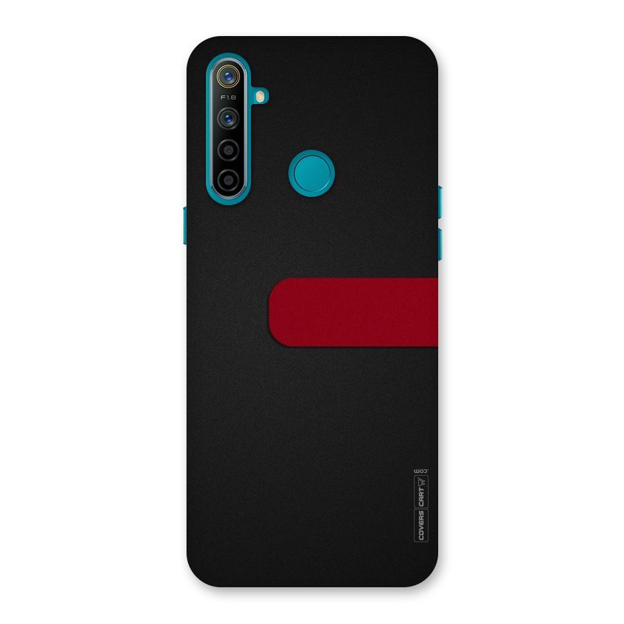 Single Red Stripe Back Case for Realme 5i