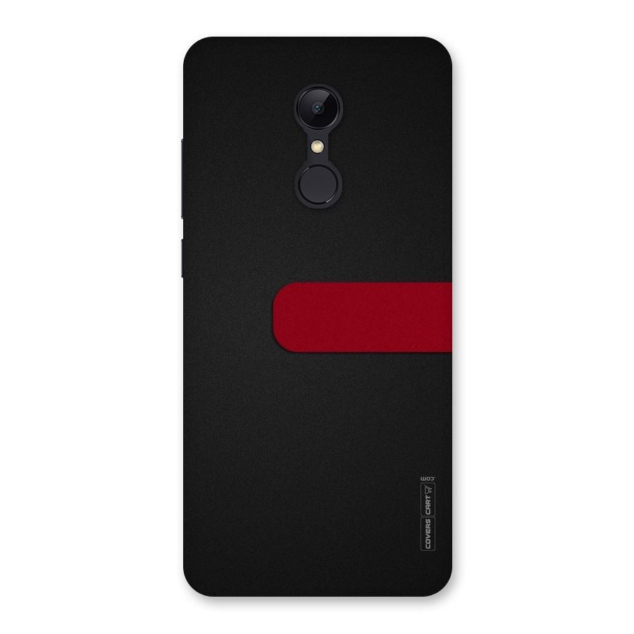 Single Red Stripe Back Case for Redmi 5