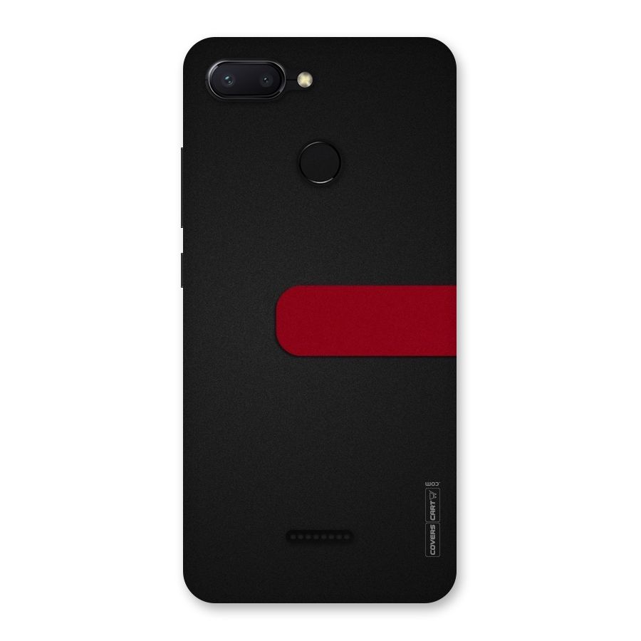 Single Red Stripe Back Case for Redmi 6