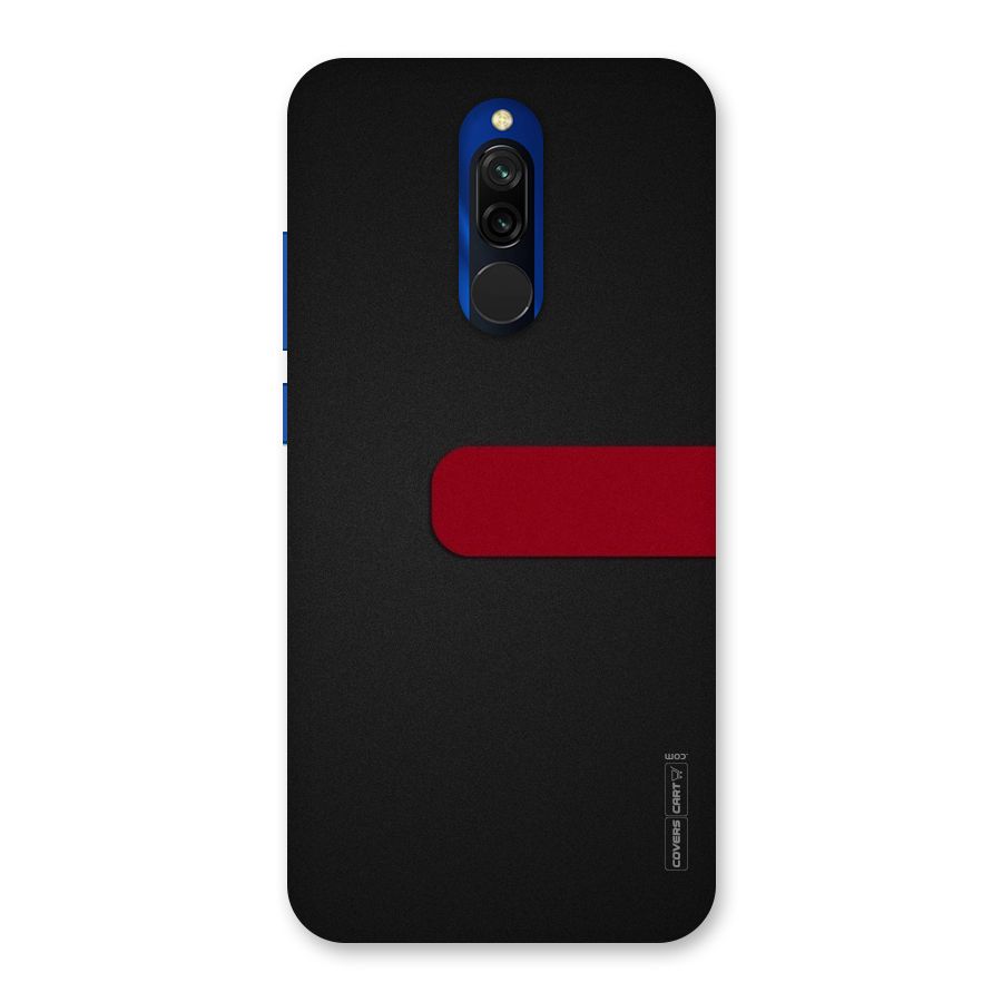 Single Red Stripe Back Case for Redmi 8