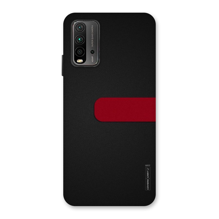 Single Red Stripe Back Case for Redmi 9 Power