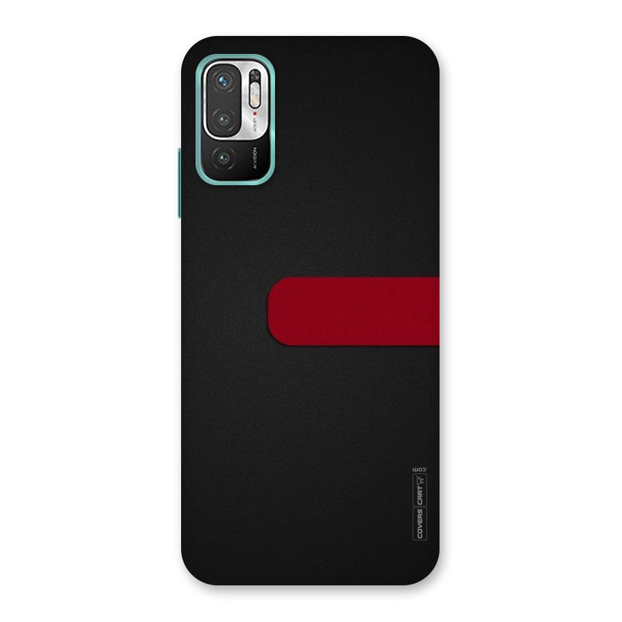 Single Red Stripe Back Case for Redmi Note 10T 5G