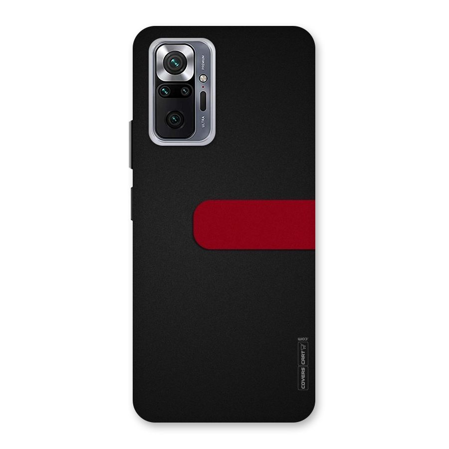 Single Red Stripe Back Case for Redmi Note 10 Pro Max