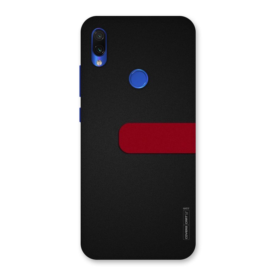 Single Red Stripe Back Case for Redmi Note 7S