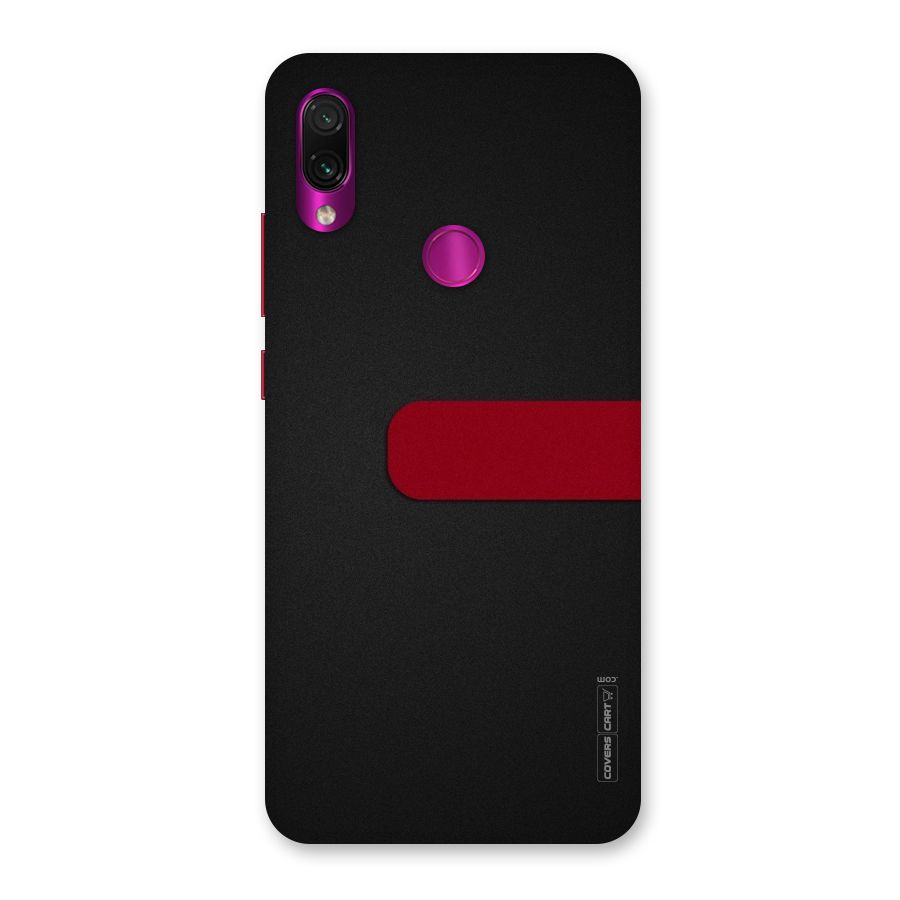 Single Red Stripe Back Case for Redmi Note 7 Pro