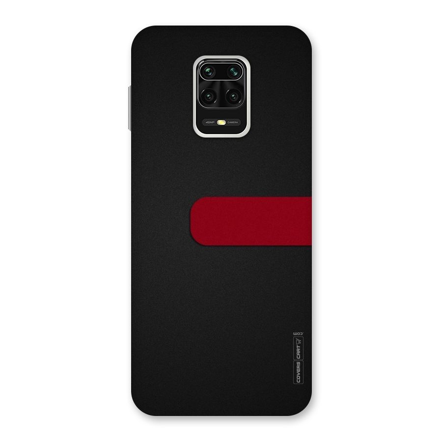 Single Red Stripe Back Case for Redmi Note 9 Pro