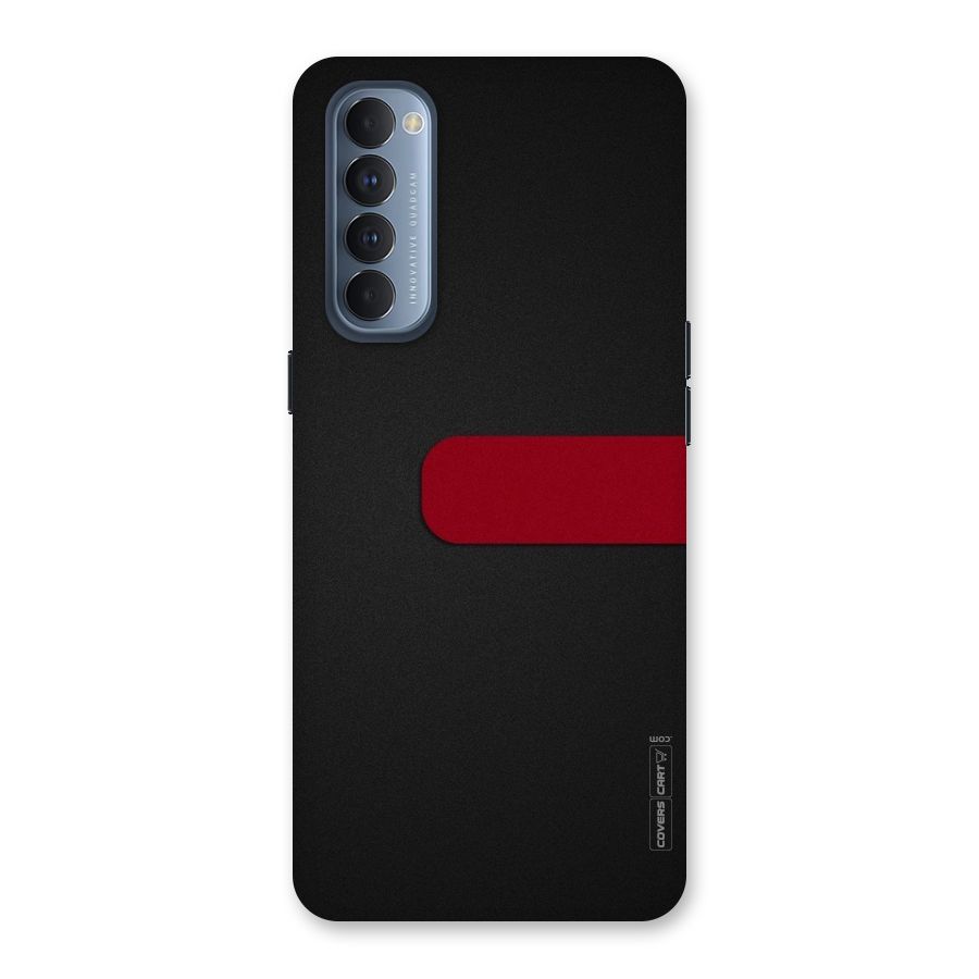 Single Red Stripe Back Case for Reno4 Pro