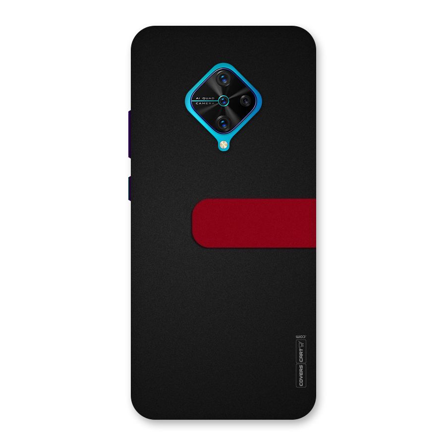 Single Red Stripe Back Case for Vivo S1 Pro