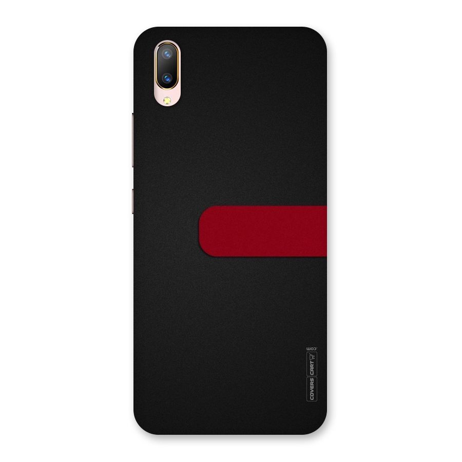 Single Red Stripe Back Case for Vivo V11 Pro