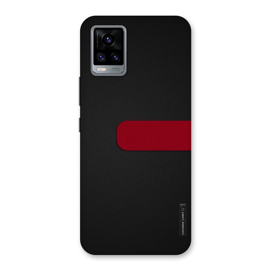 Single Red Stripe Back Case for Vivo V20