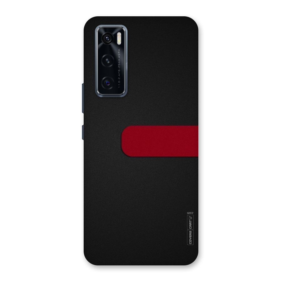 Single Red Stripe Back Case for Vivo V20 SE