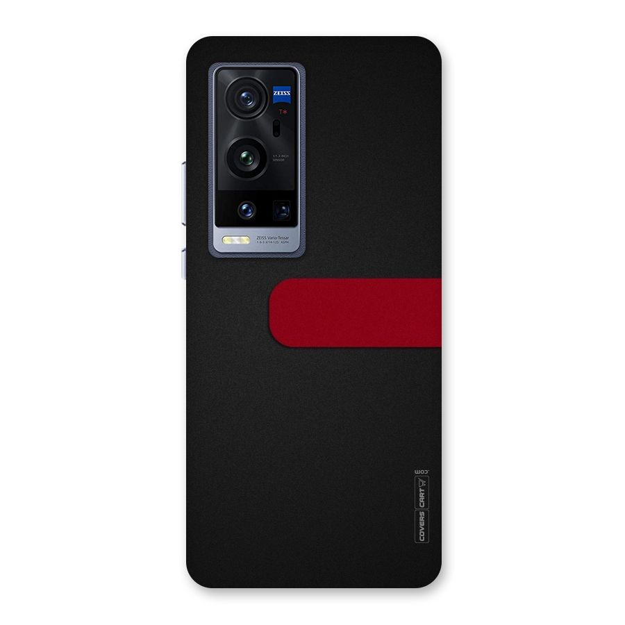 Single Red Stripe Back Case for Vivo X60 Pro Plus