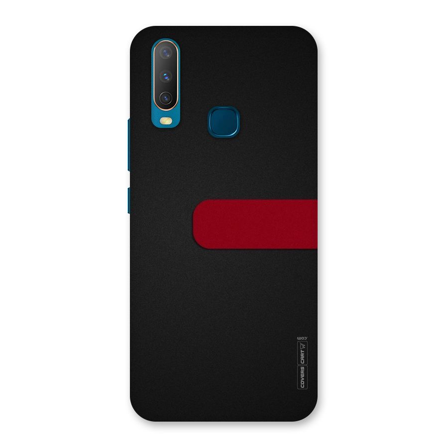 Single Red Stripe Back Case for Vivo Y12