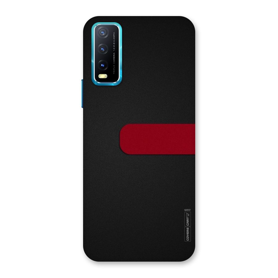 Single Red Stripe Back Case for Vivo Y20A