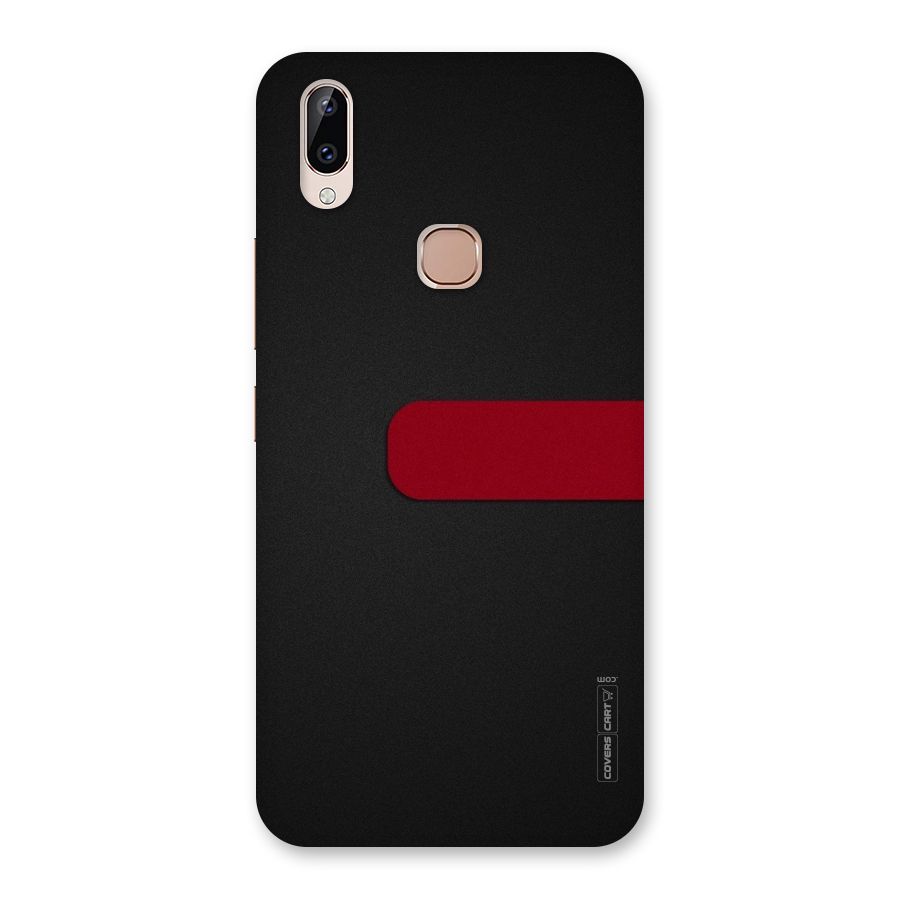 Single Red Stripe Back Case for Vivo Y83 Pro