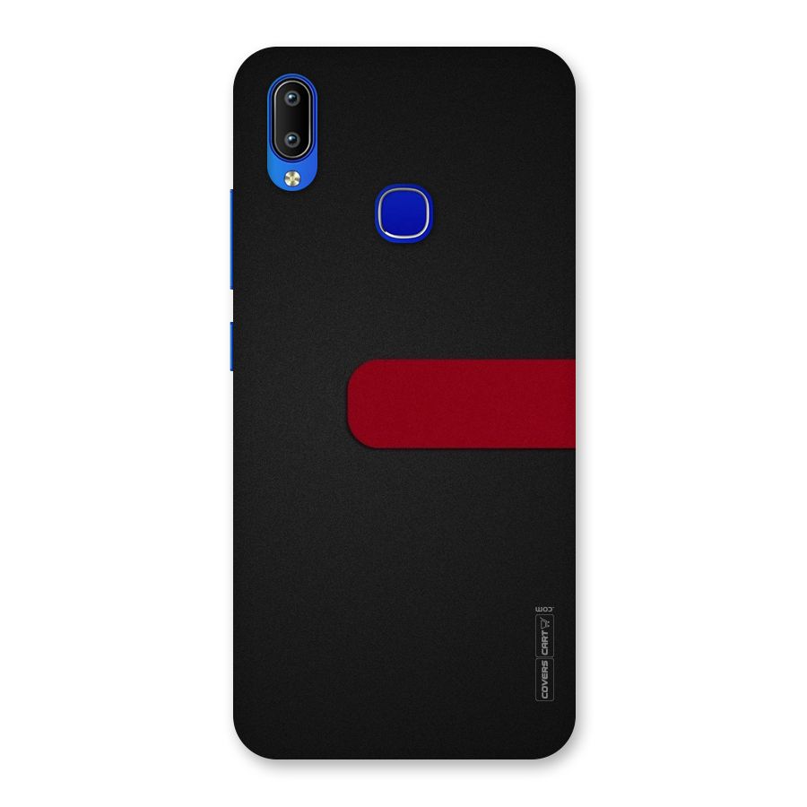 Single Red Stripe Back Case for Vivo Y91