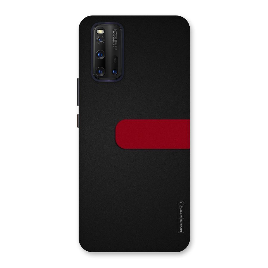 Single Red Stripe Back Case for Vivo iQOO 3