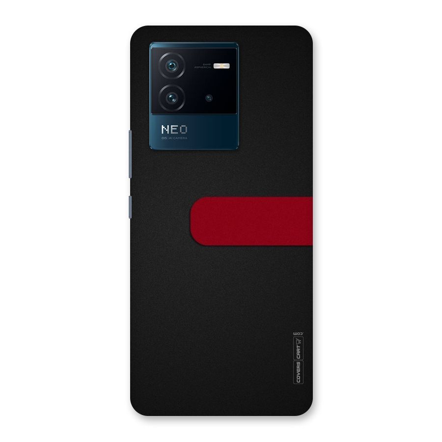 Single Red Stripe Back Case for Vivo iQOO Neo 6 5G