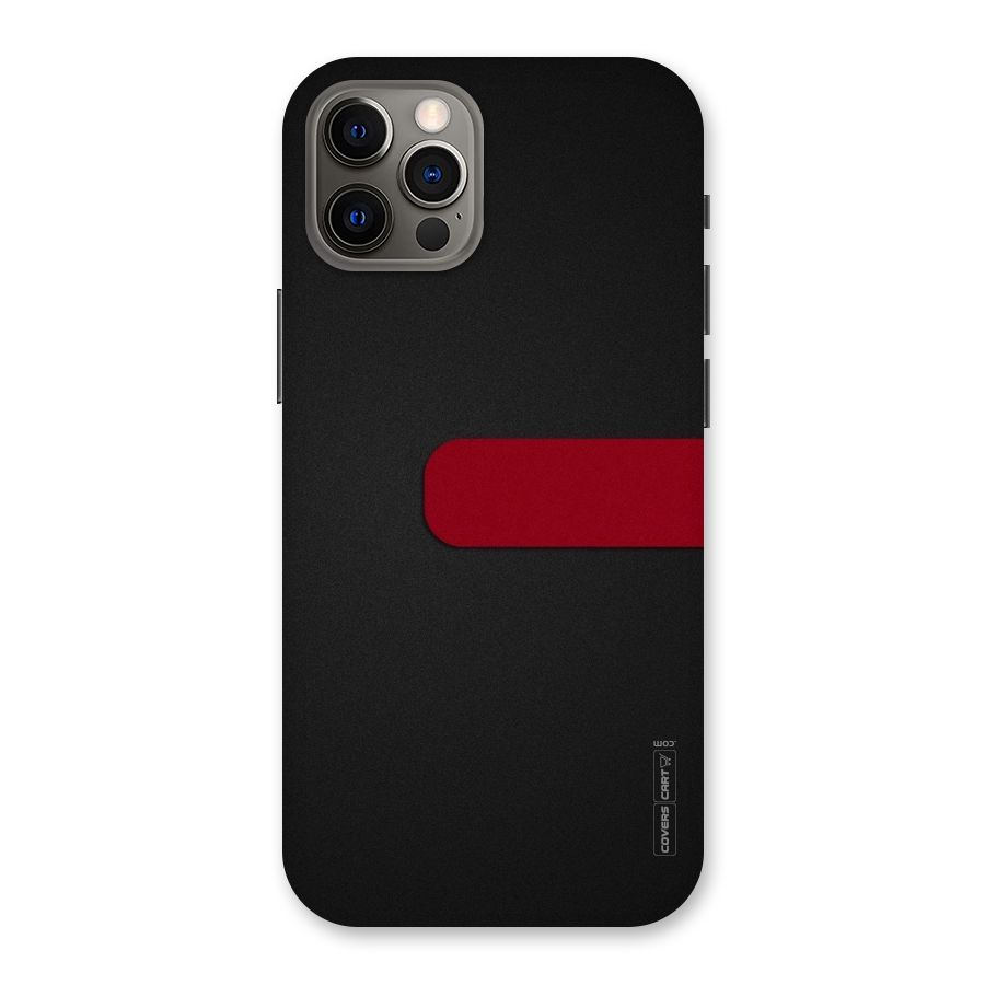 Single Red Stripe Back Case for iPhone 12 Pro