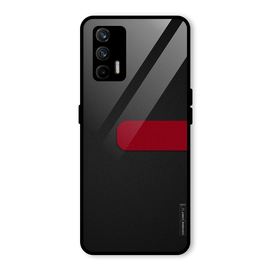 Single Red Stripe Glass Back Case for Realme GT 5G