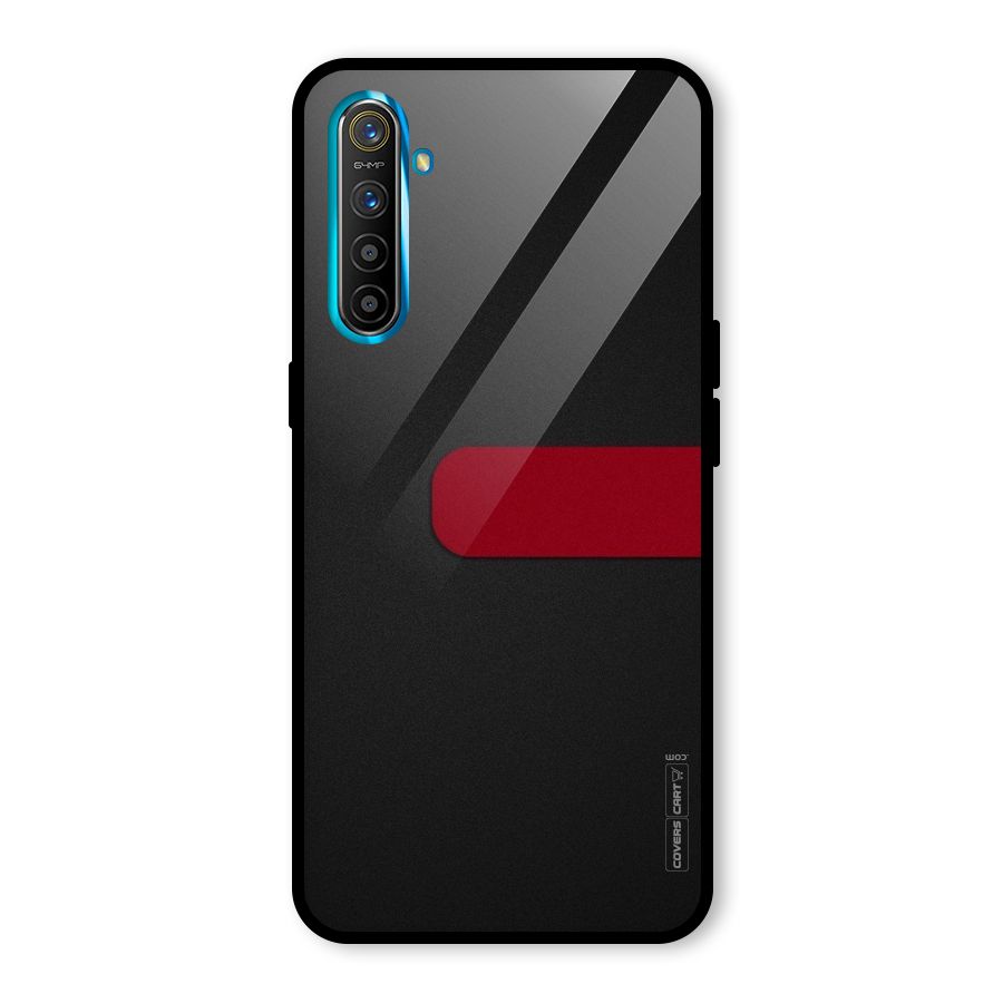 Single Red Stripe Glass Back Case for Realme X2