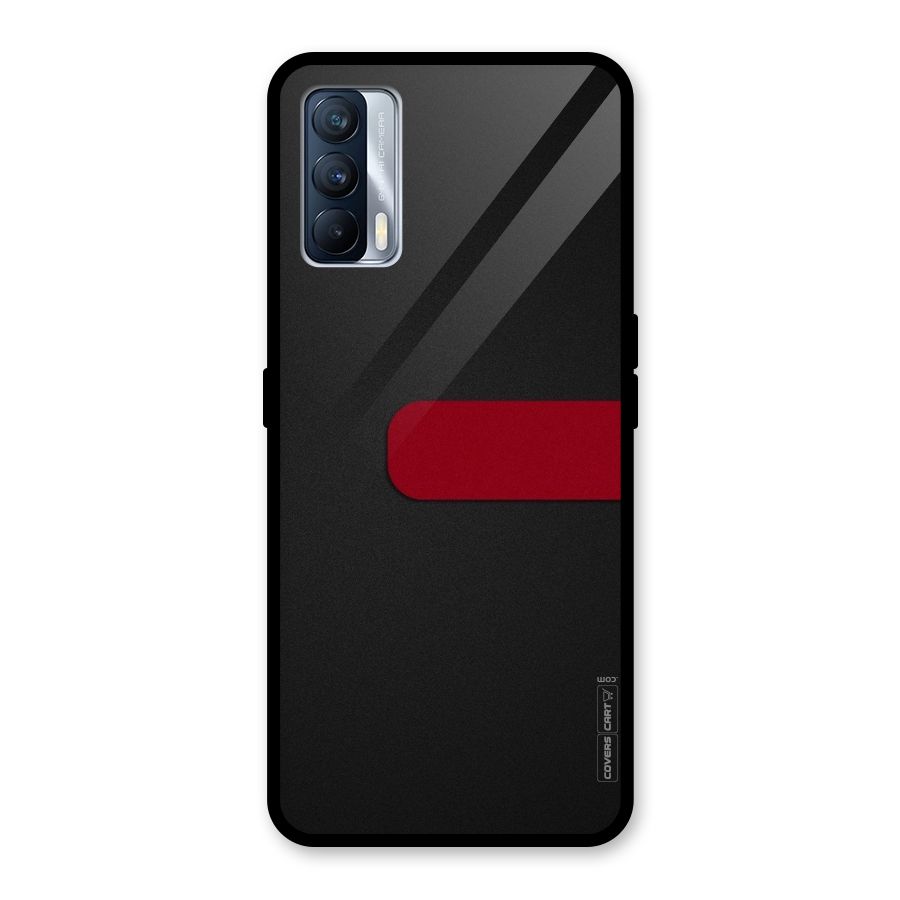 Single Red Stripe Glass Back Case for Realme X7