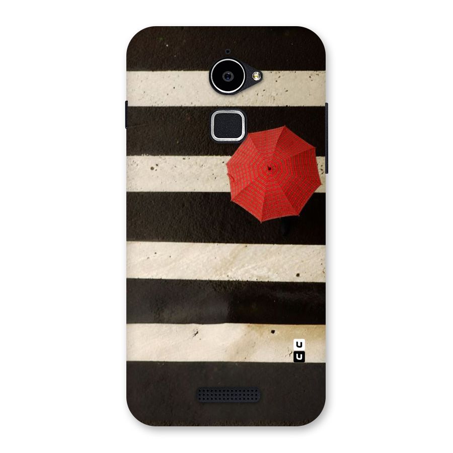Single Red Umbrella Stripes Back Case for Coolpad Note 3 Lite