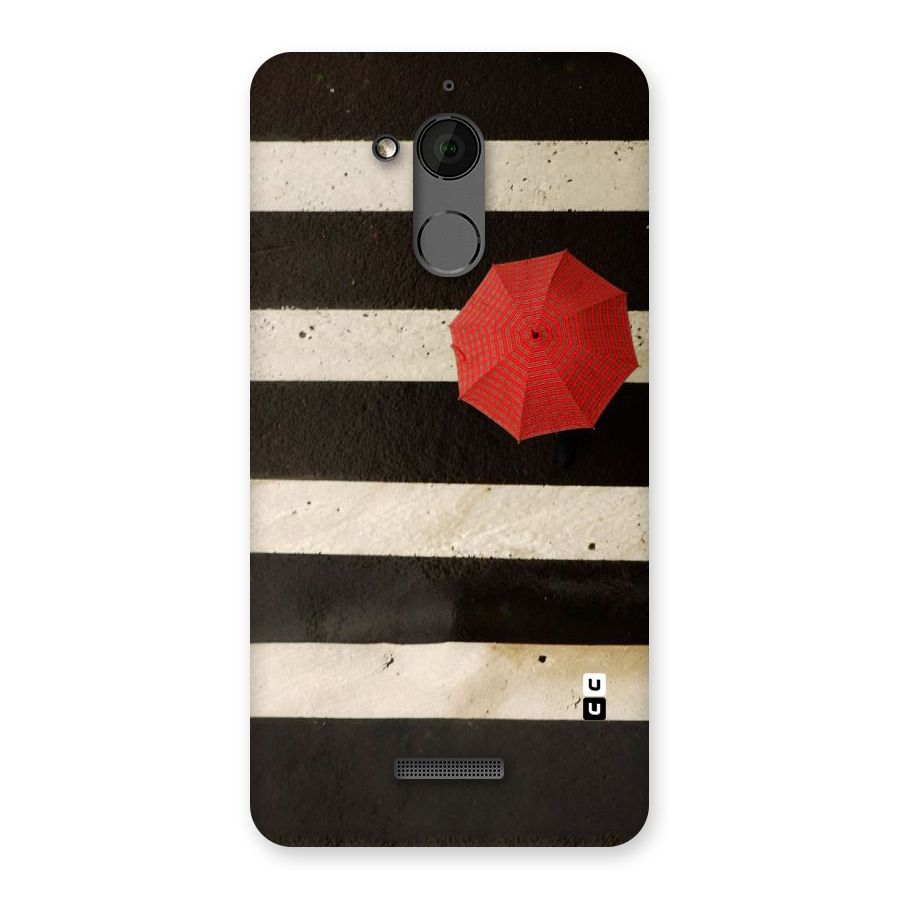 Single Red Umbrella Stripes Back Case for Coolpad Note 5