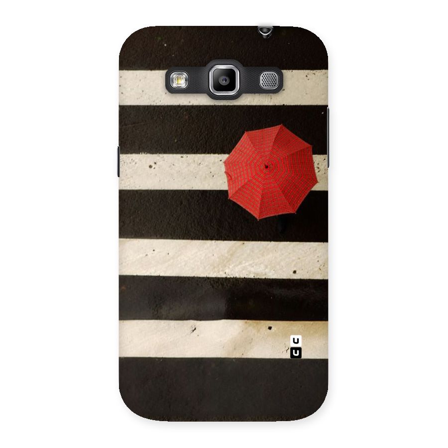 Single Red Umbrella Stripes Back Case for Galaxy Grand Quattro