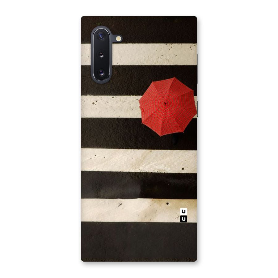 Single Red Umbrella Stripes Back Case for Galaxy Note 10