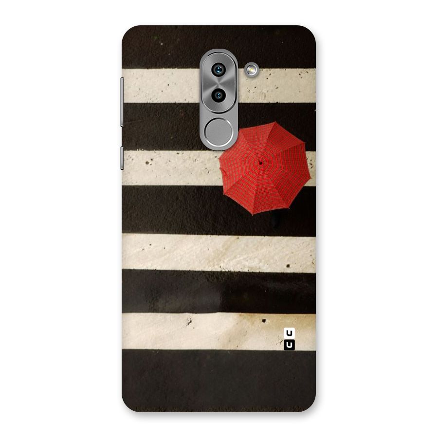 Single Red Umbrella Stripes Back Case for Honor 6X