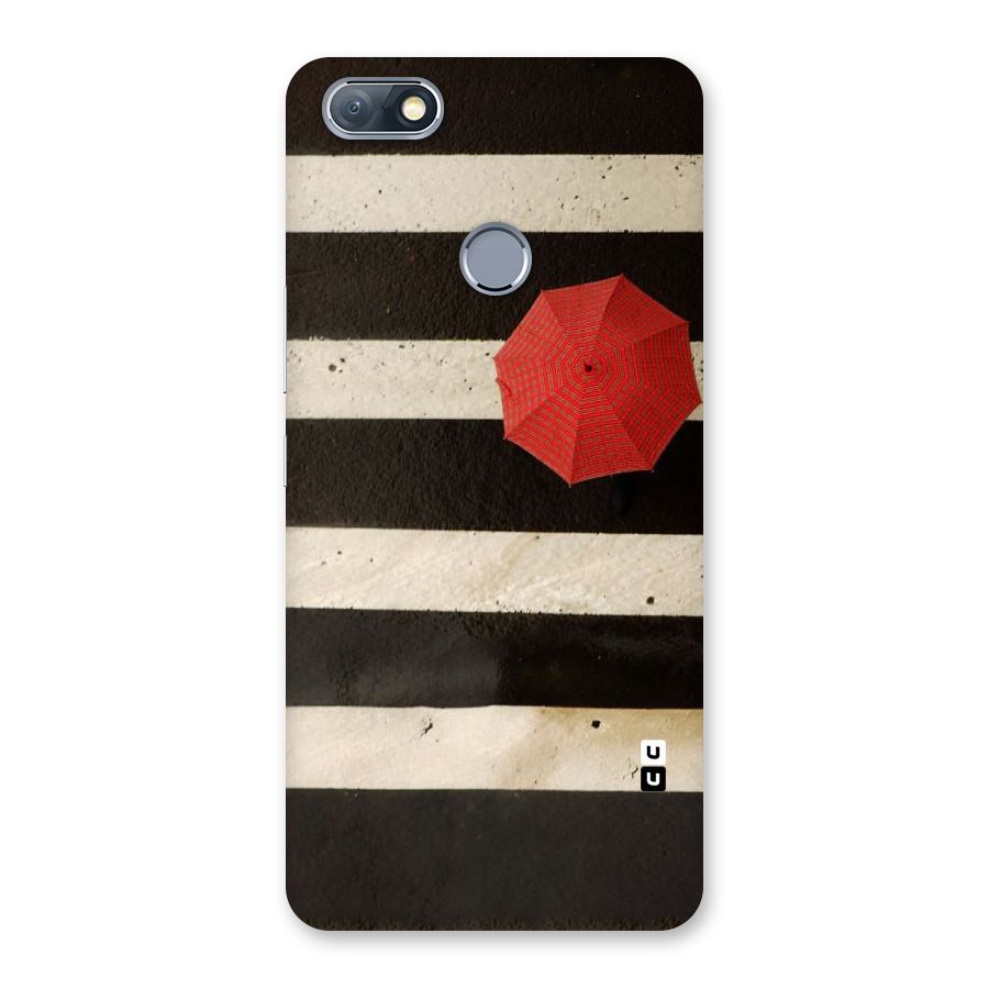 Single Red Umbrella Stripes Back Case for Infinix Note 5