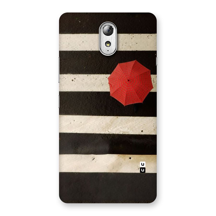 Single Red Umbrella Stripes Back Case for Lenovo Vibe P1M