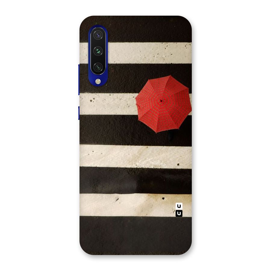 Single Red Umbrella Stripes Back Case for Mi A3